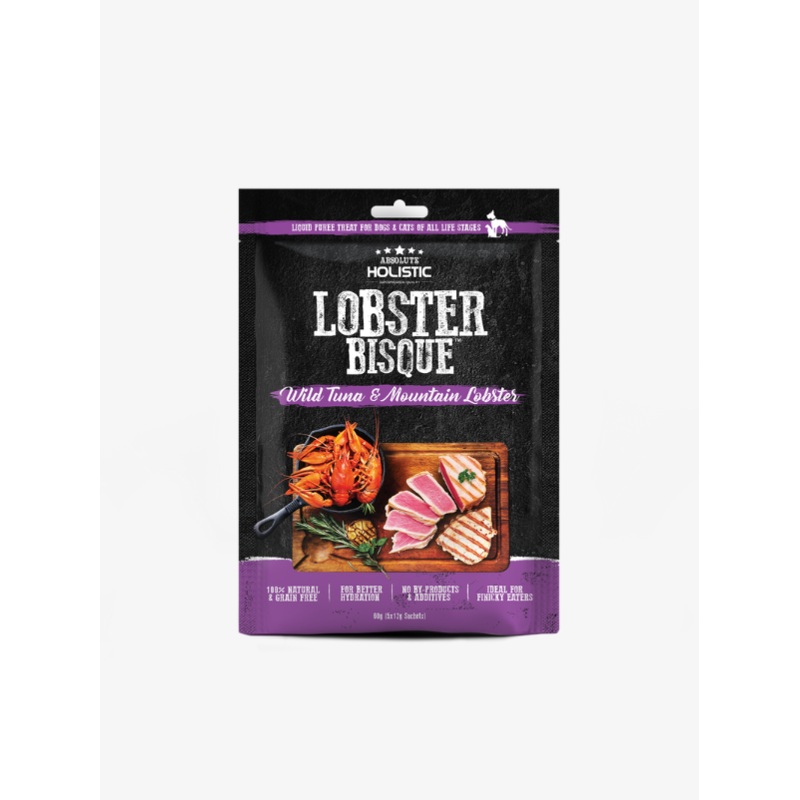 Absolute Holistic Lobster Bisque (Wild Tuna & Mountain Lobster) Dog and Cat Treats 5 x 12g