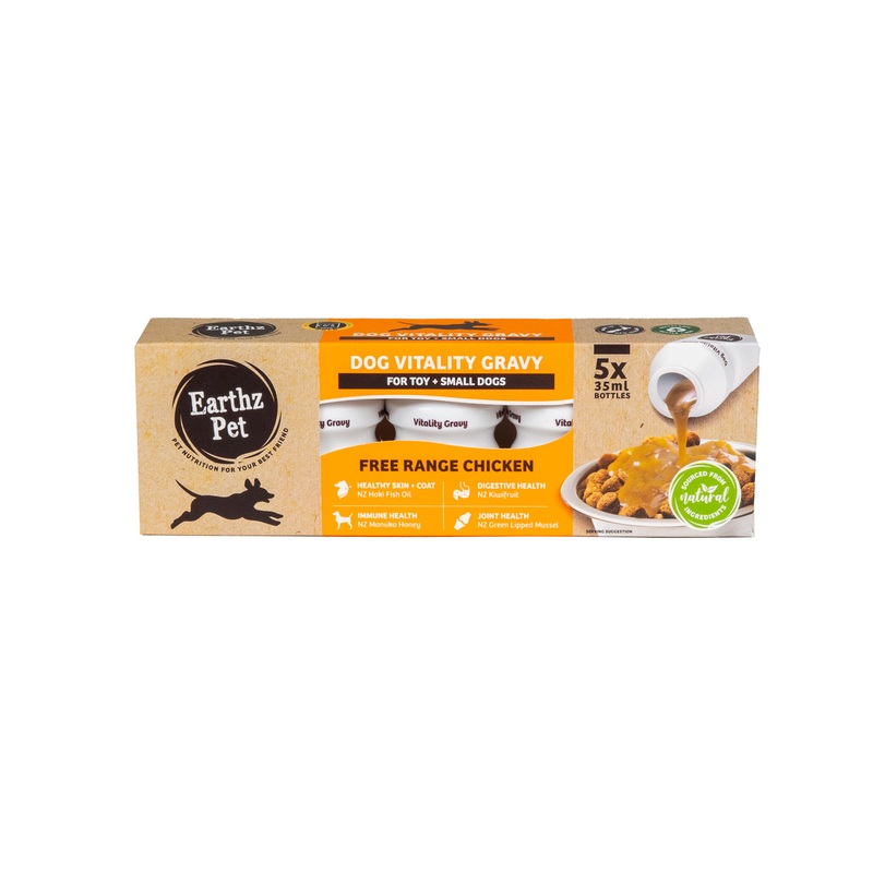 Earthz Pet Vitality Gravy for Dogs 5 x Bottle Pack – Nutrient-Rich
