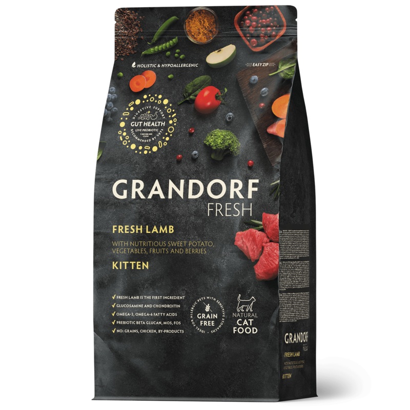 Grandorf Fresh  Fresh Lamb  Kitten Cat Food 2Kg –