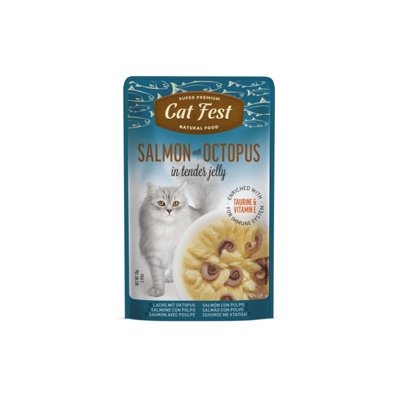 SALMON WITH OCTOPUS IN TEN. JELLY 70G