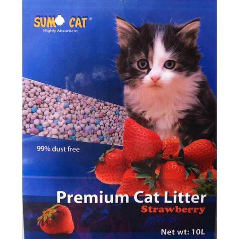 Sumo Cat Premium Cat Litter – Strawberry 10L