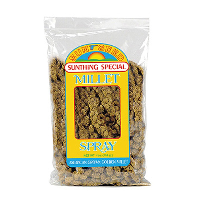 Sun Seed Golden Millet Spray Natural Bird Treat 4 oz
