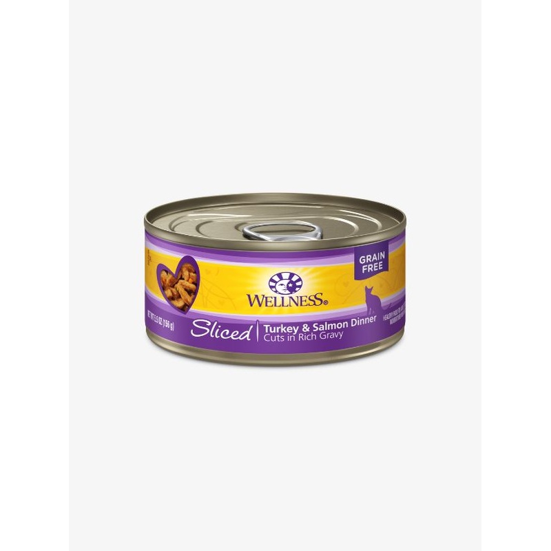 Wellness Complete Health Sliced Turkey & Salmon Dinner Canned Cat Food [Weight : 5.5 oz]