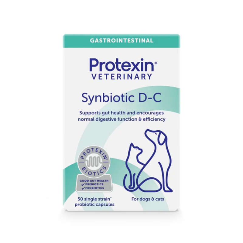 ADM Synbiotic D-C Probiotic & Prebiotic Capsules For Dogs & Cats (50 Capsules)