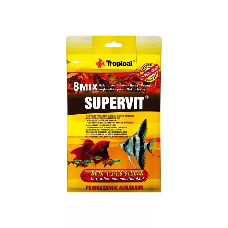 Maistas uvims su Beta-gliukanu Tropical Supervit, 12 g