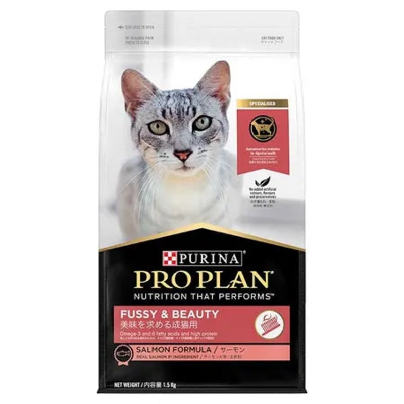 Pro Plan Fussy & Beauty Cat Dry Food 1.5kg