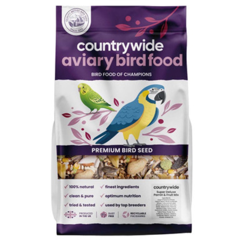 Countrywide Super Deluxe Fruity Parrot Food Seed Mix 12.5kg