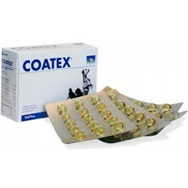 VetPlus Coatex for Hair and Skin Cat and Dog 60 Capsules