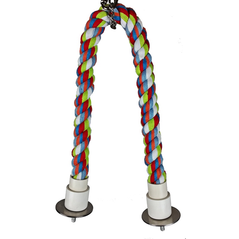 A & E Cages Cotton Cable Bird Perch 22 Inches