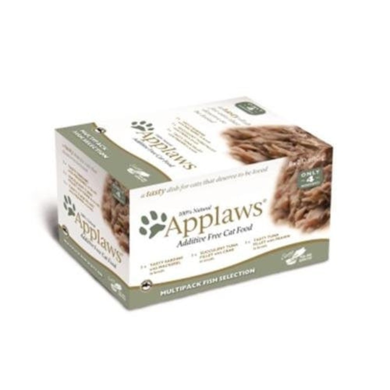 Applaws Cat Fish Peel Top Dish 4 Pack 2.12oz {L+x} C=4