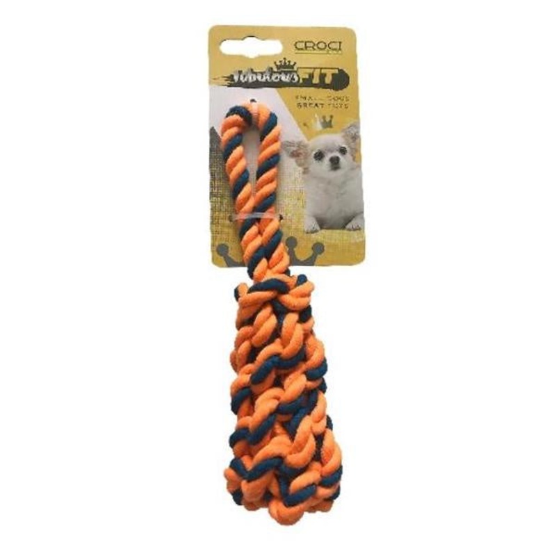 Croci Cotton Bone Braid Mini Orange/Blue –       / –