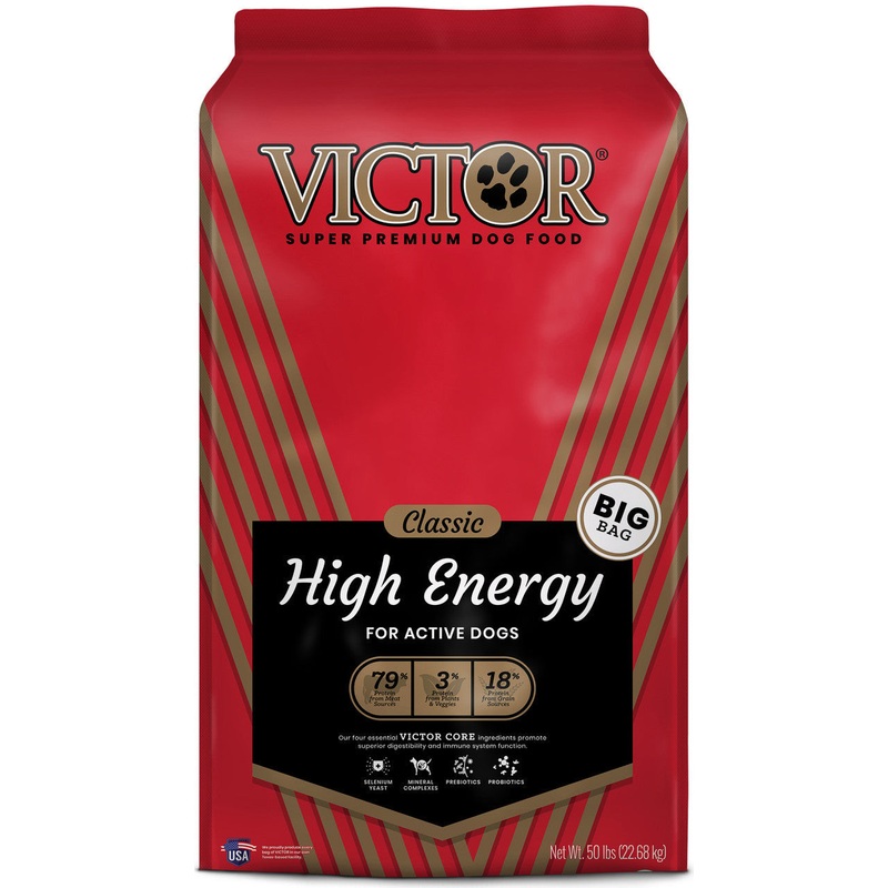 Victor Super Premium Dog Food Classic High Energy Dry Dog Food Beef 50lb