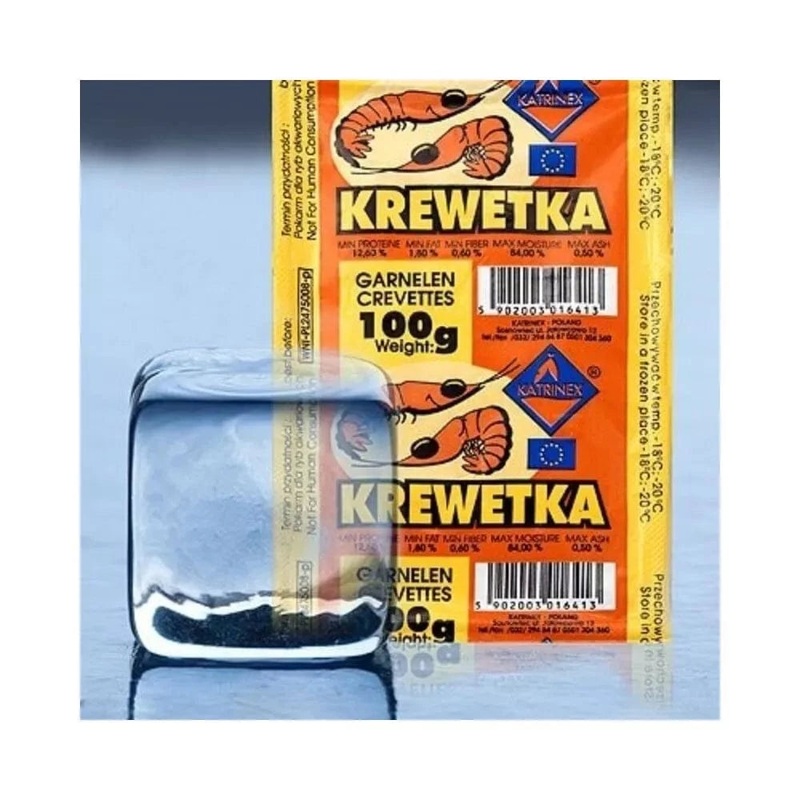 aldytas maistas krevets, 100 g