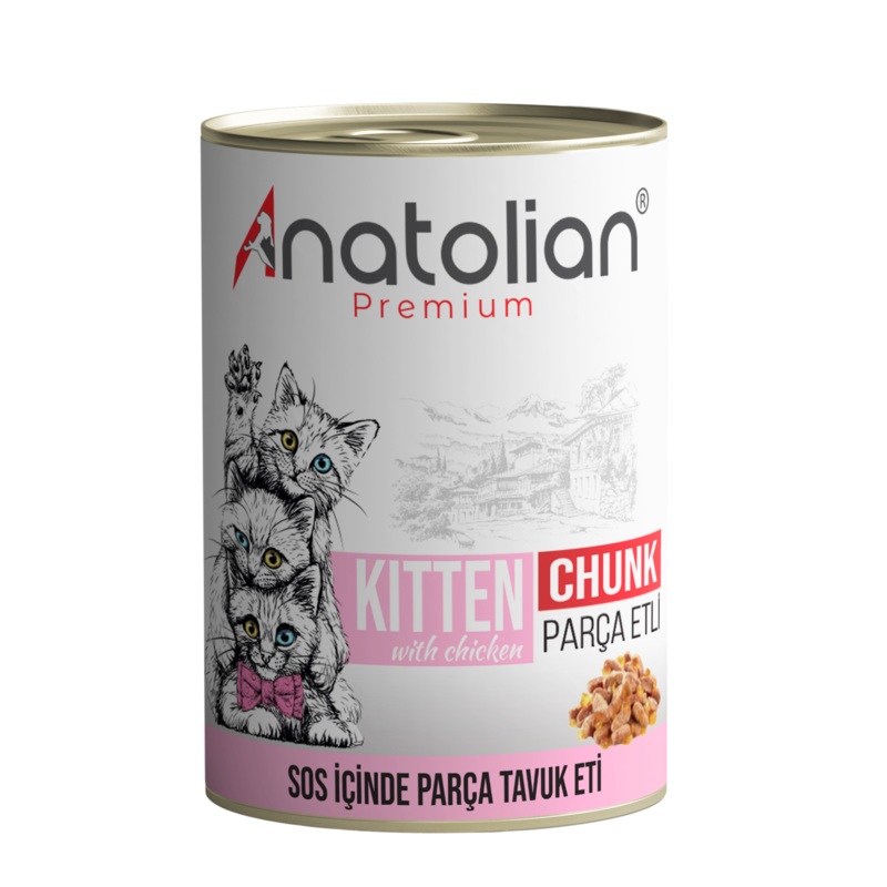 Anatolian – Chicken Meat – Premium Cat Wet Food For Kittens chunk 400 grm-