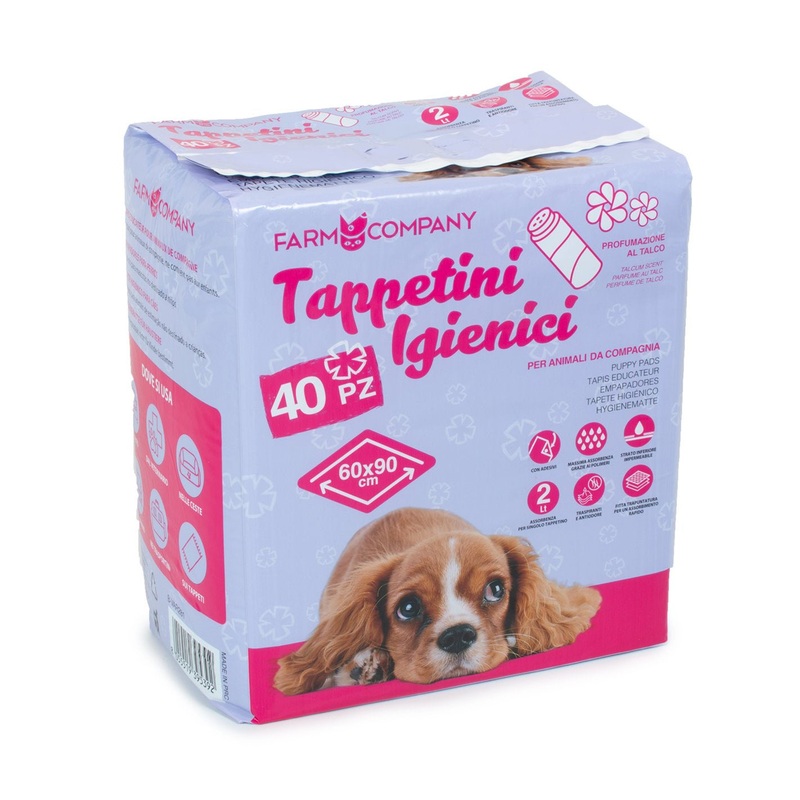 Farm Company Hygienic Carpets Talc Scent – 60x90cm 40pcs. –