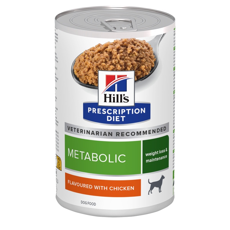 Hill’s Prescription Diet Metabolic Weight Loss & Maintenance Canned Wet Dog Food (370 grams x 12 Cans)