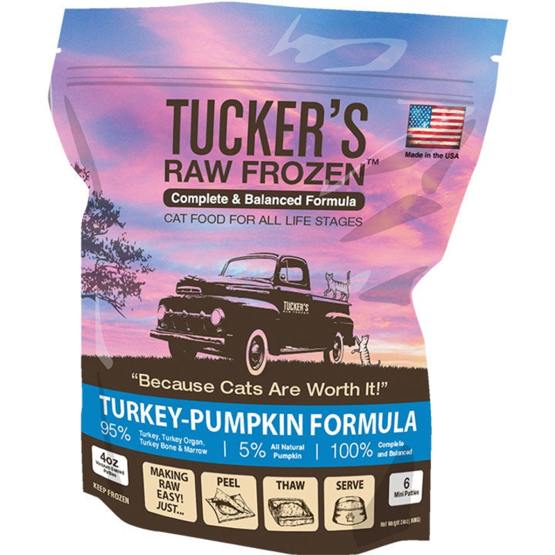 Tucker’s Cat Frozen Turkey & Pumpkin 24oz{L-x} SD-5