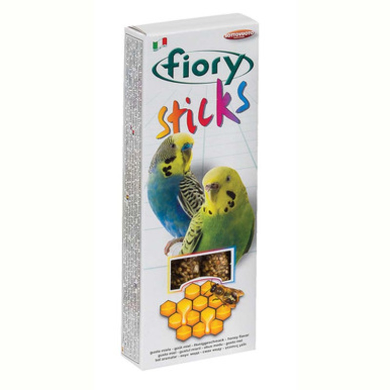 Fiory Pack of 2 Budgie Treat Sticks – Honey Flavour