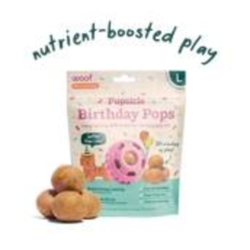 Woof Birthday Pops|Large Pink