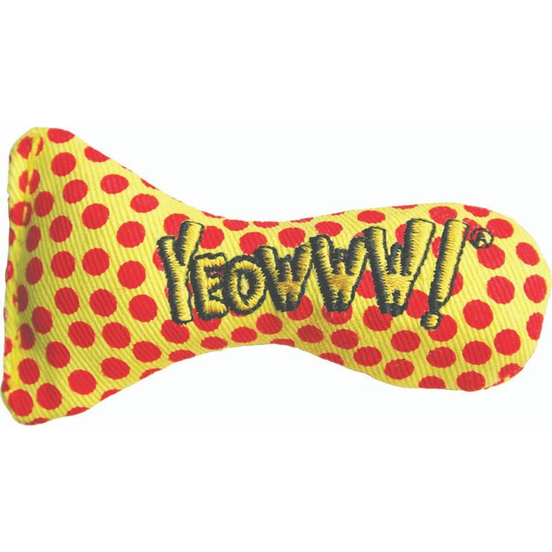Yeowww! Stinkies Catnip Toy Yellow, Red 3 in 12 Pack