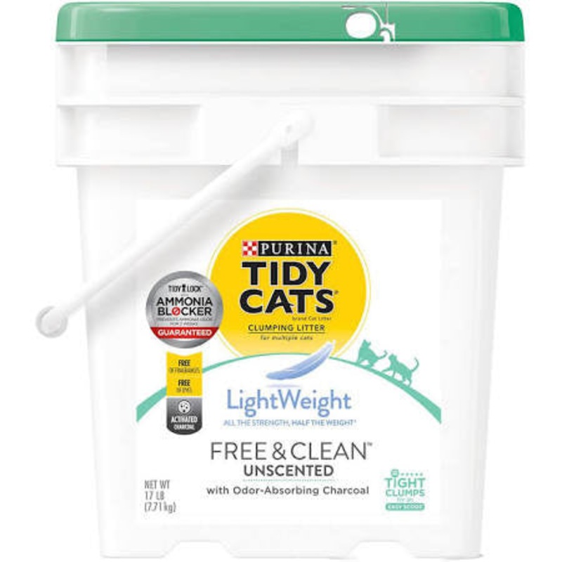 Tidy Cats Free & Clean Unscented Lightweight Litter 17lb {L-1}702118