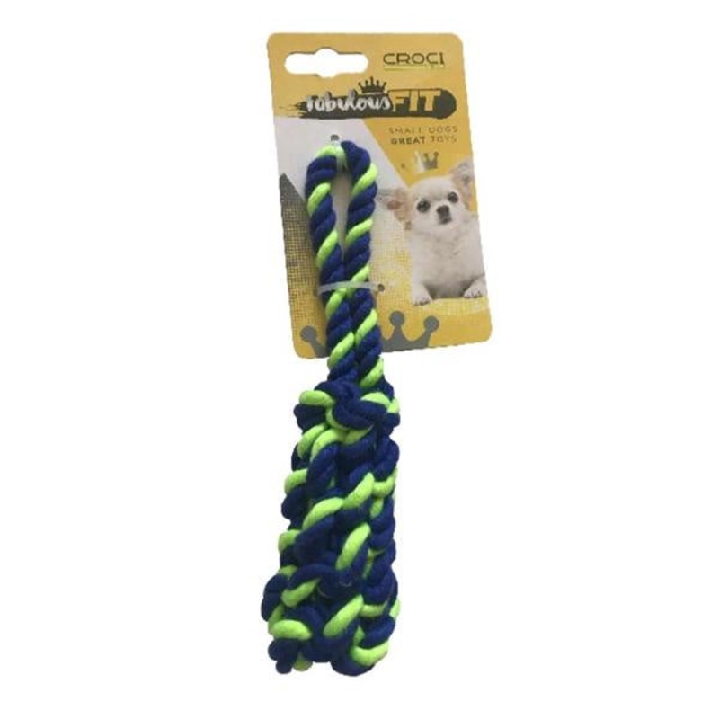 Croci Cotton Bone Braid Mini Green/Blue –        / –