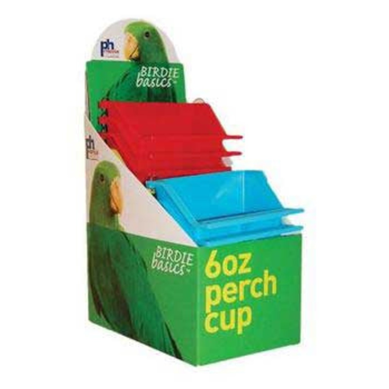 Prevue Birdie Basics 6oz Perch Cups 12pc Display Box {L+b}480100