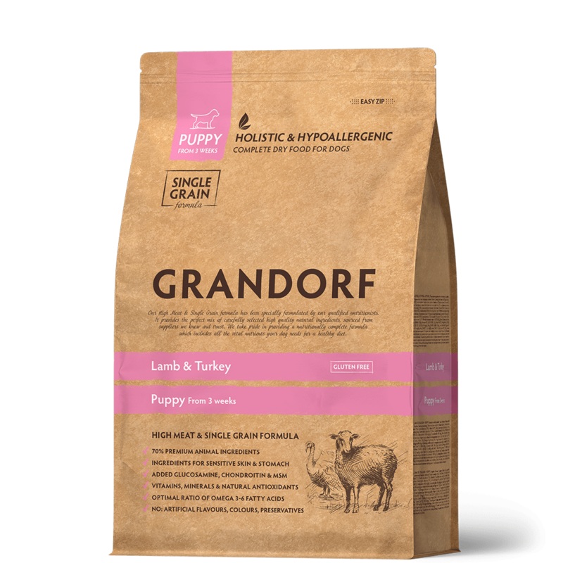 Grandorf Lamb & Turkey  –  Puppy 3kg –