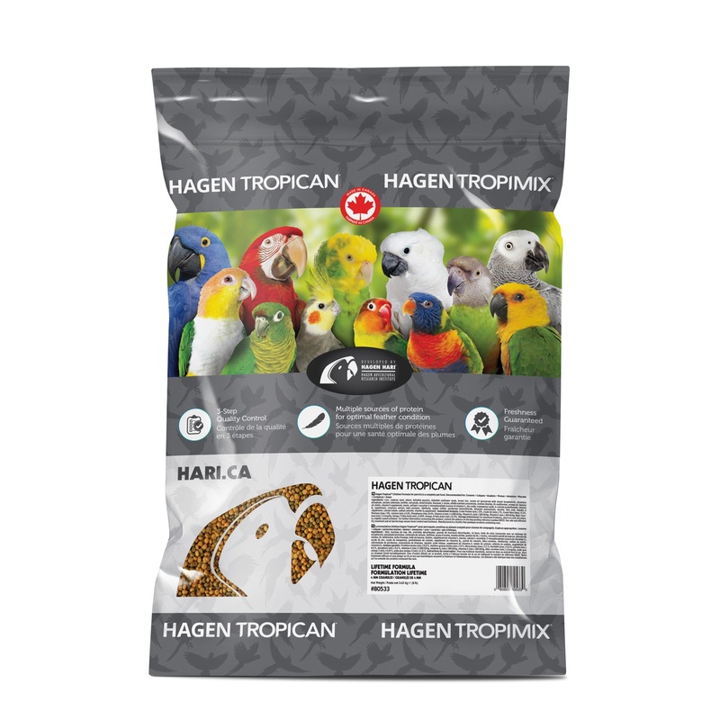 Tropican Lifetime Formula Granules for Parrots 4 mm – 8lb (80533)