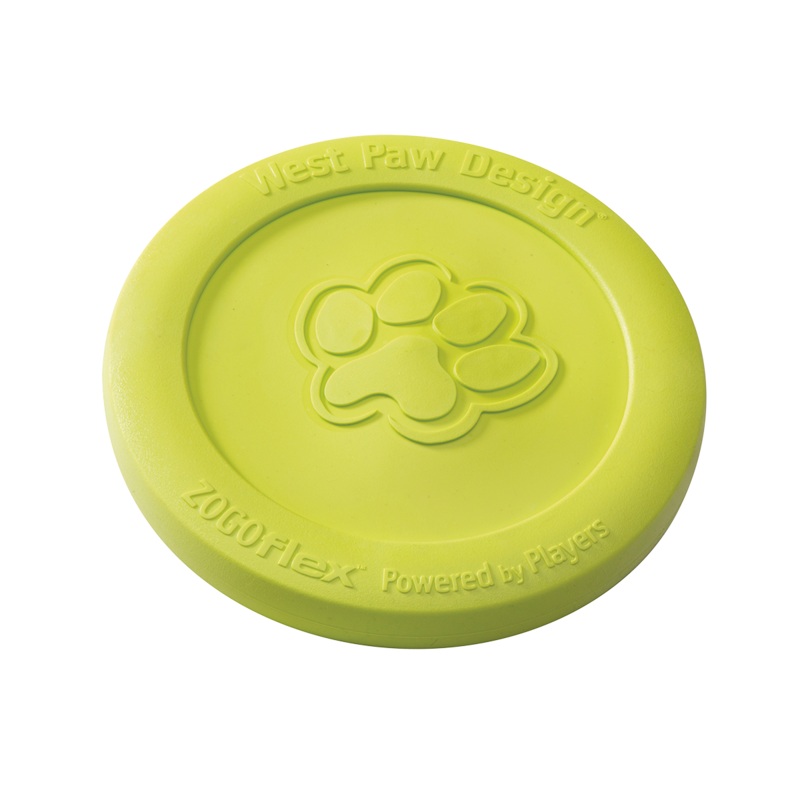 West Paw Zisc Dog Toy|Granny Smith Apple Small|Glow Small