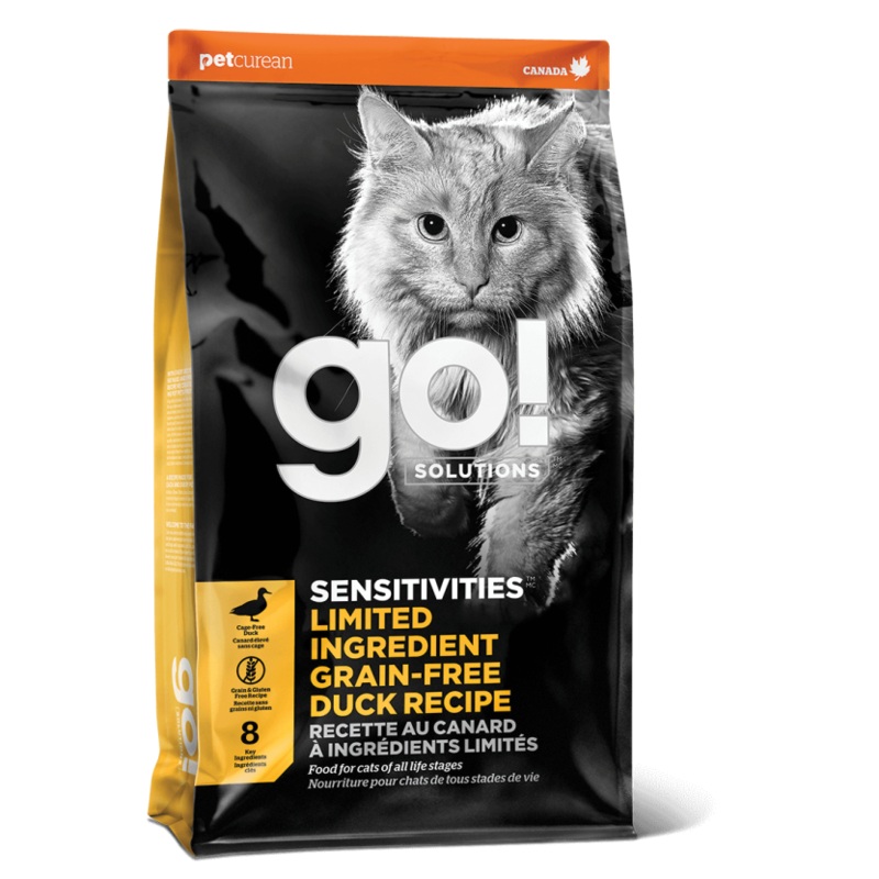 GO! Solutions SENSITIVITIES Grain Free Limited Ingredient Duck Recipe Cat Dry Food