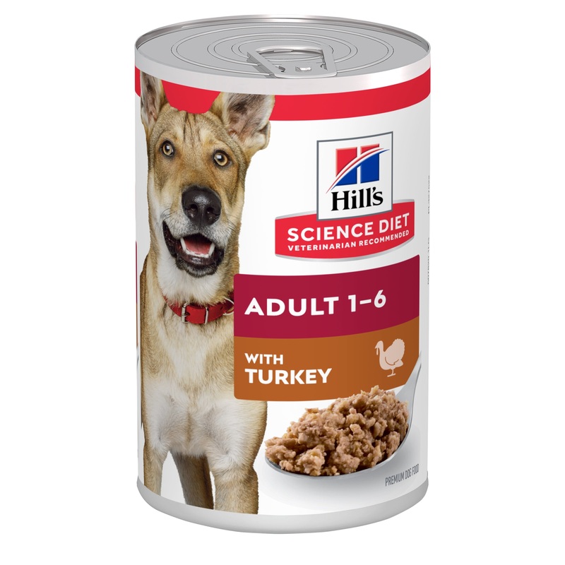 Hill’s Science Diet Adult with Turkey Canned Wet Dog Food 370g (PER CAN)