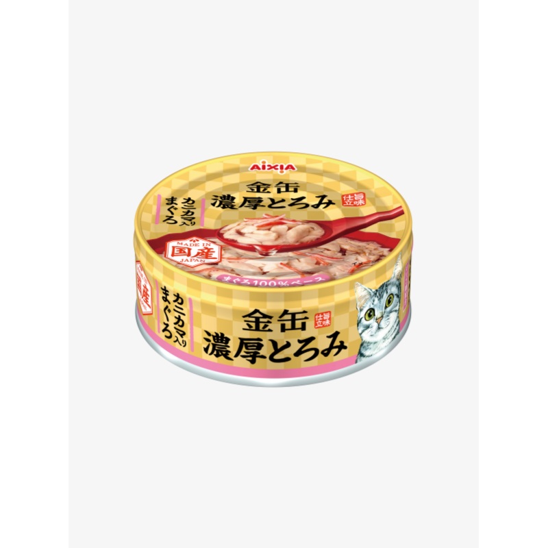 Aixia Kin-can Rich Tuna with Crab Stick Wet Canned Food 70g