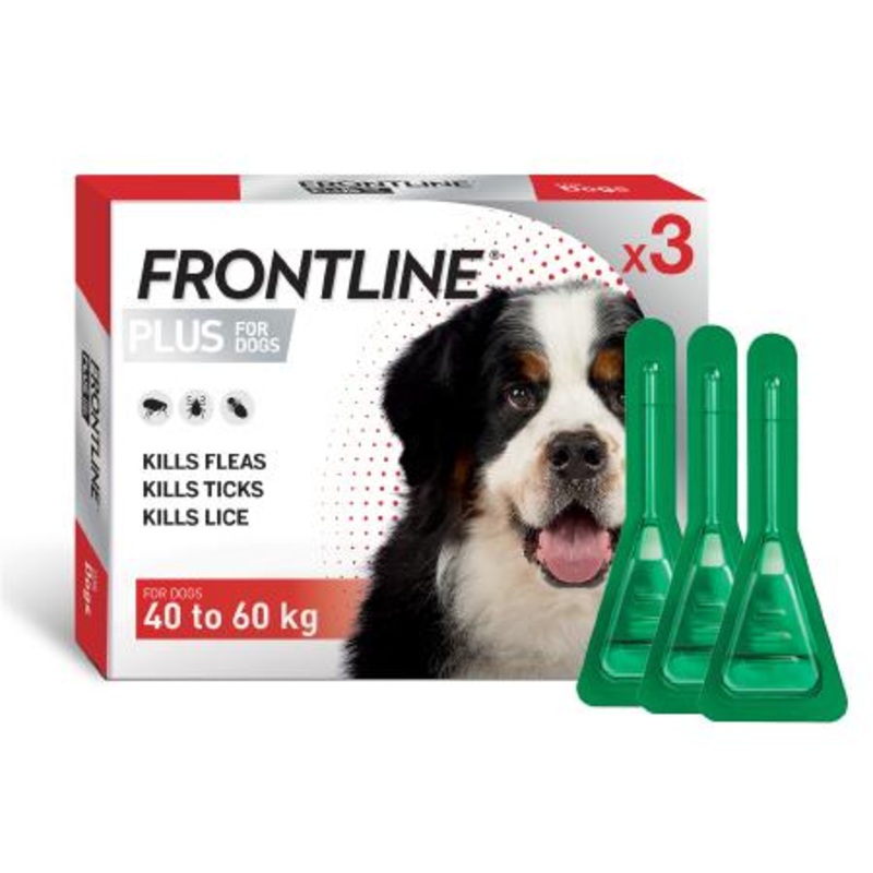 Frontline Plus Dog – 3 Pack – Flea and Tick Control for Dogs