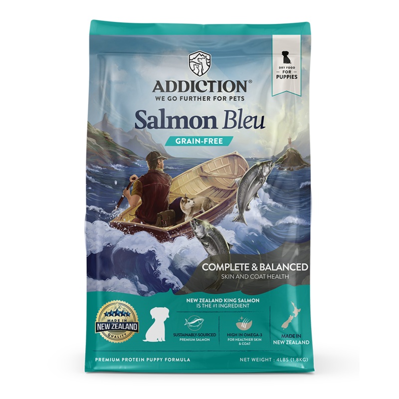 Addiction Dog Puppy Salmon Bleu Formula 4lb