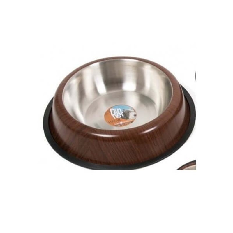 Farm Company WOOD stainless steel anti skid bowl – 22 cm 1,80 L