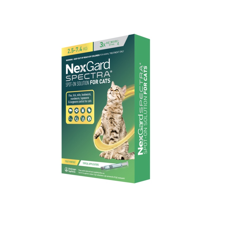 NexGard Spectra Spot-On for Large Cats 2.5 – 7.4kg