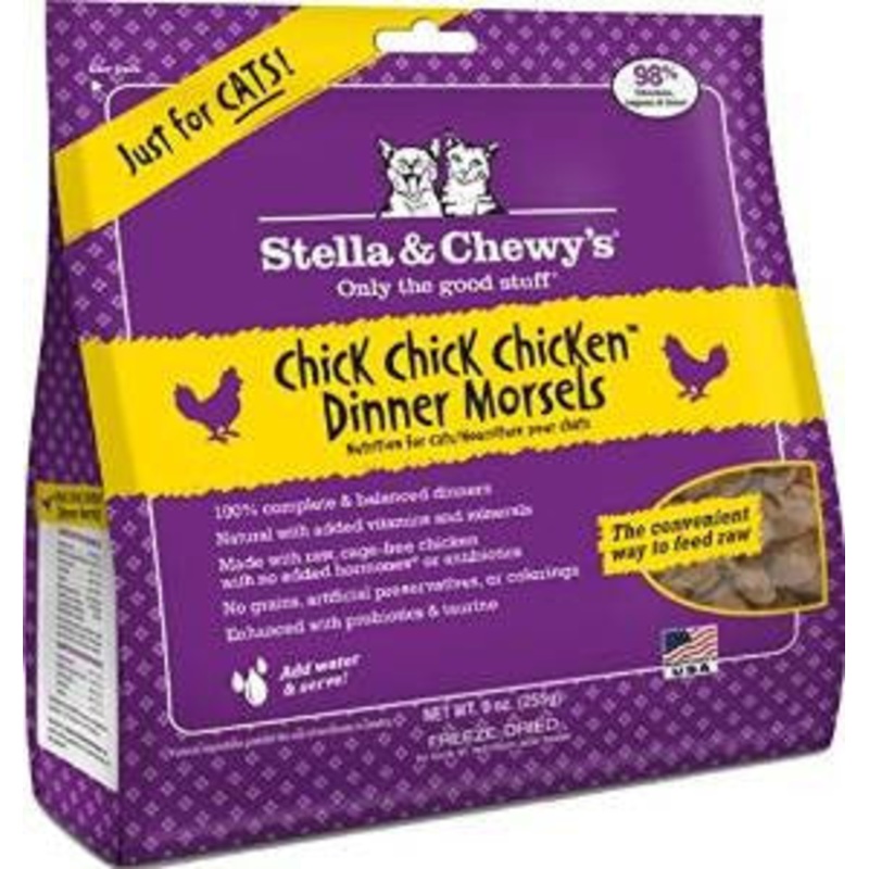 Stella & Chewy’s 8 oz. Freeze-Dried Chick, Chick, Chicken Dinner for Cats {L+1} 860161