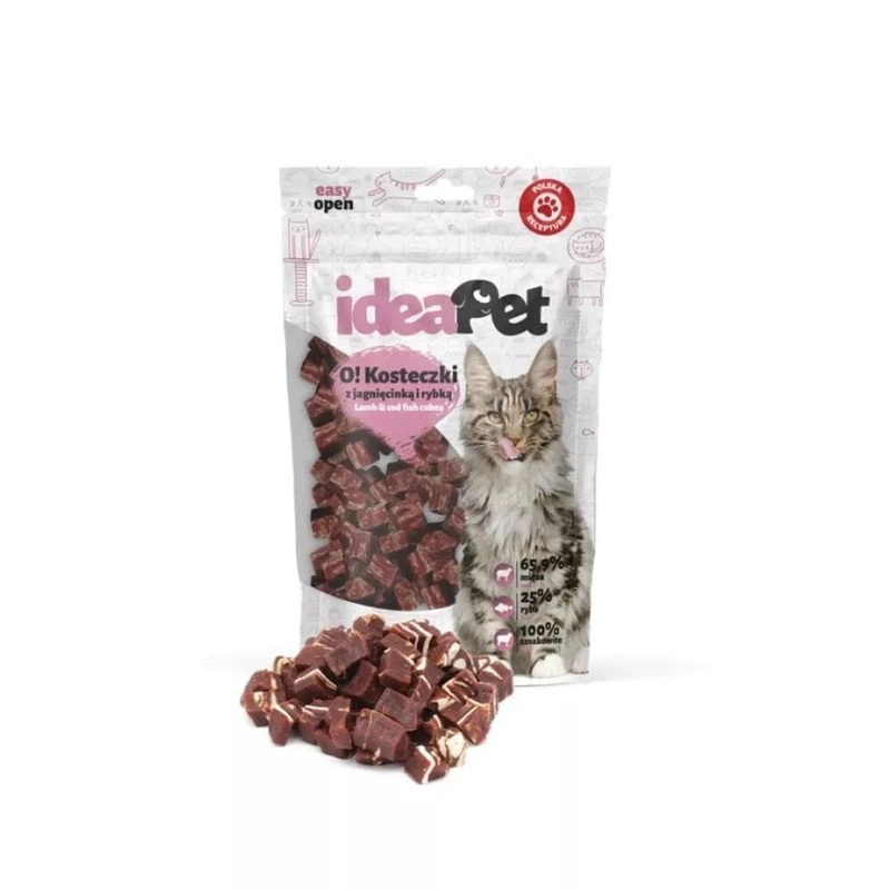 Skanstas katms kubeliai su riena ir uvimi, 60 g