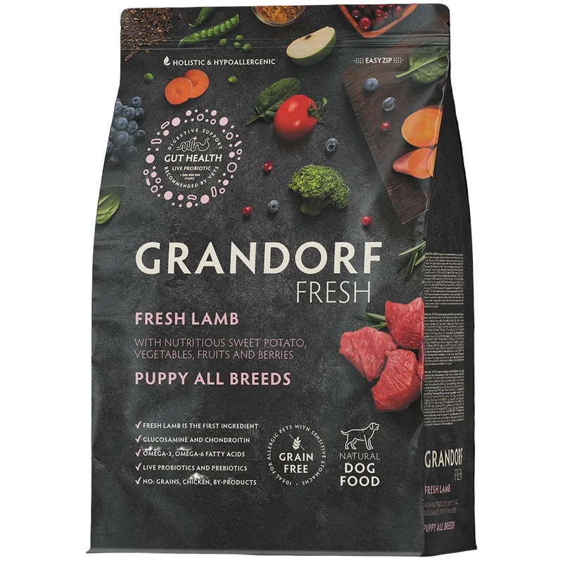 Grandorf Fresh – Dog – Fresh Lamb – Puppy All Breeds – 1 Kg –