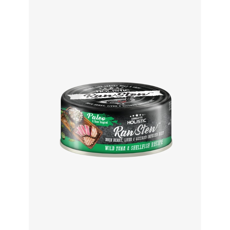 Absolute Holistic Rawstew Tuna & Shell Fish Dog and Cat Food 80g