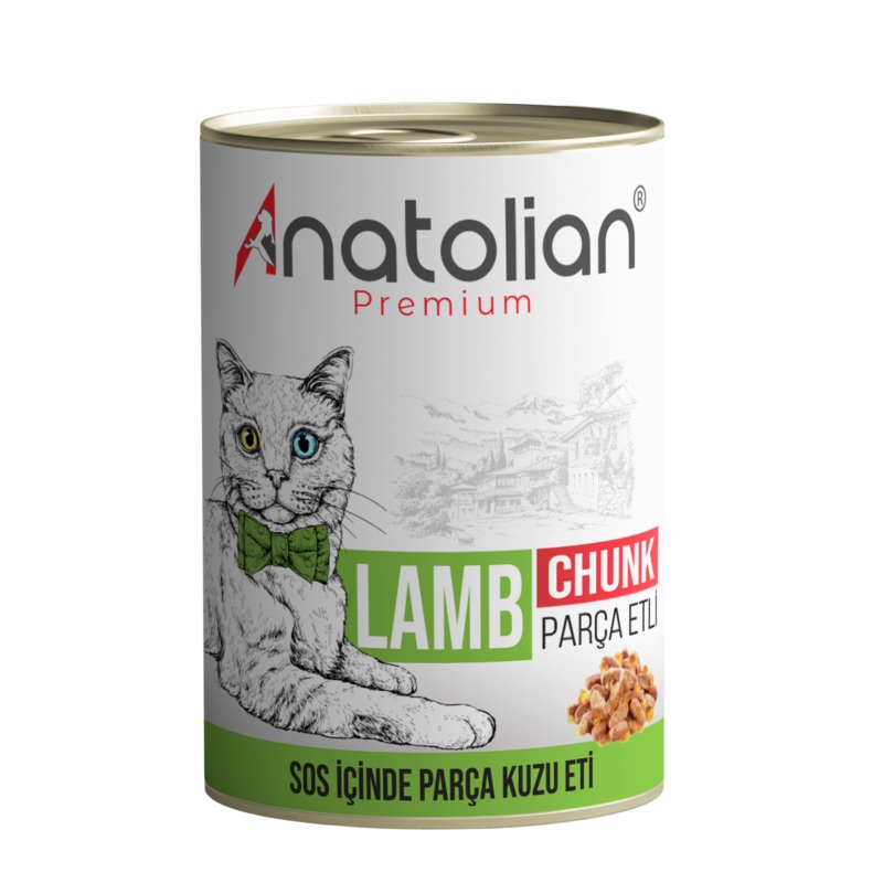 Anatolian – Lamb – Premium Cat Wet Food For Adult Cats chunk 400 grm-