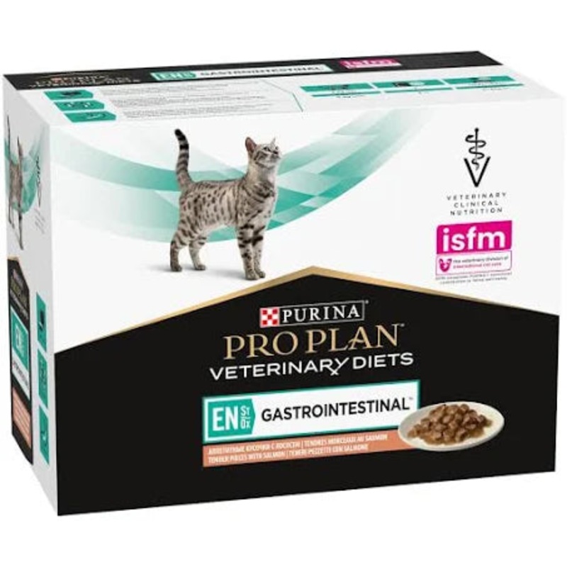 Purina Pro Plan Veterinary Diet (EN ST/OX) Gastrointestinal Wet Cat Food 85gx 10 pouches