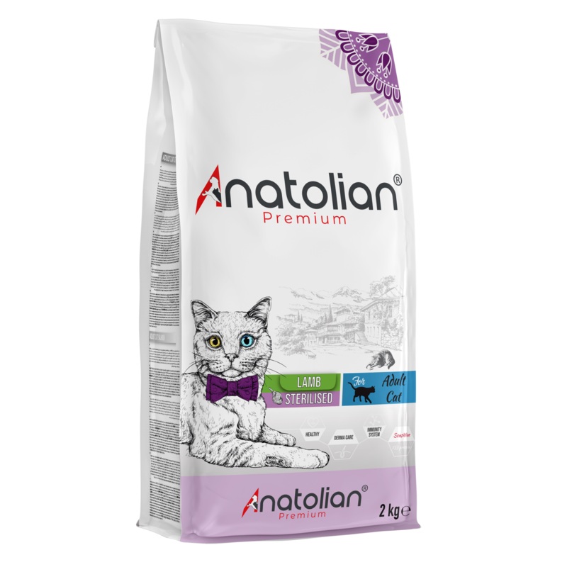 Anatolian – Lamb Meat – Premium Cat Food for neutered cats 2 kg-
