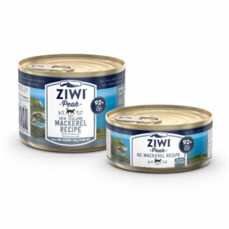 Ziwi Peak Mackerel Wet Cat Food (185g x 12 Cans)