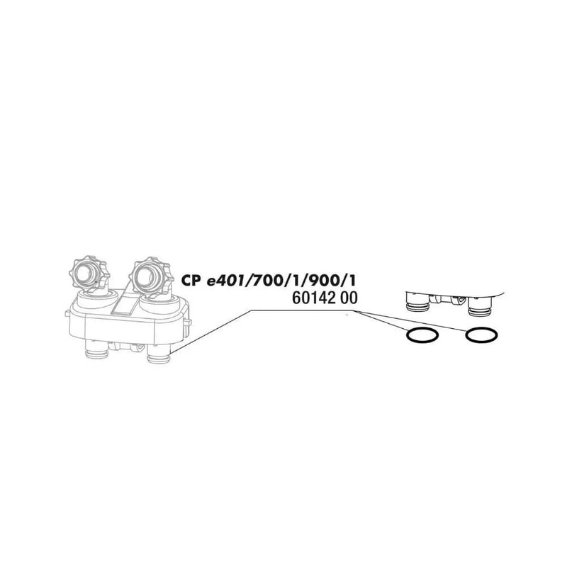 arn prijungimo bloko tarpins ioriniams filtrams JBL CristalProfi e400/700/900/1,2 (2 vnt.)