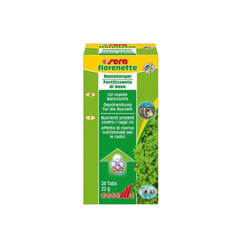Sera tros akvariumo augalamms Florenette 24 Tabs