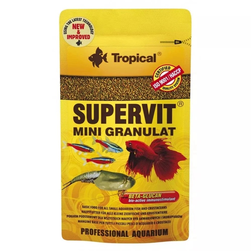 Tropical Supervit Mini Granulat maistas uvims 10 g