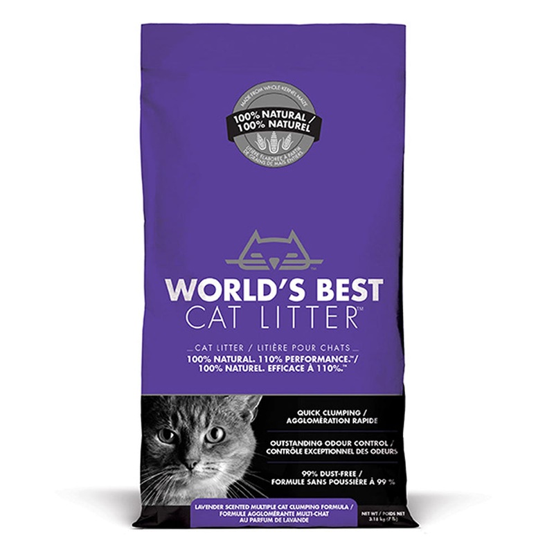 World’s Best Cat Litter Multiple Cat Clumping Formula Lavender Purple 7lb