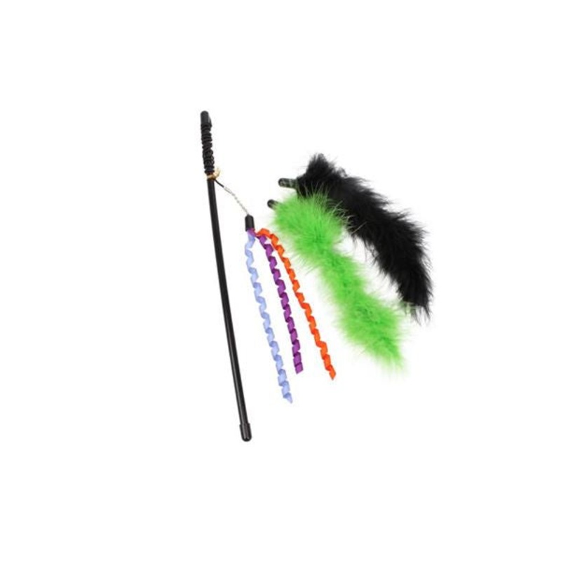 TEACHING CANE-CAT FEATHERS PACK 1PCS H35CM 25X3CM